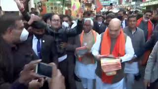 HM Shri Amit Shah campaigns door to door in Haridwar, Uttarakhand.