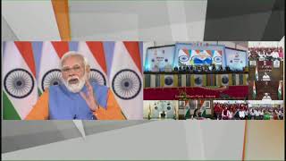 PM Shri Narendra Modi inaugurates Gobar-Dhan plant in Indore, Madhya Pradesh