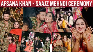 Afsana Khan - Saajz Mehandi Ceremony | Rakhi Sawant | Donal | Himanshi | Asim