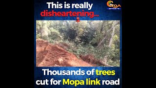 This is really disheartening... Thousands of trees cut for Mopa link road