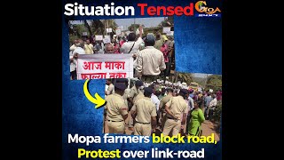 #SituationTensed | Mopa farmers block road, Protest over link-road