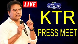 L I V E |  KTR Participating in Tech Mahindra PRESS MEET at Madhapur | Top Telugu TV