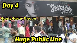 Gangubai Kathiawadi Huge Public Line For Day 4 At Gaiety Galaxy Theatre In Mumbai