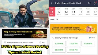 Radhe Shyam Movie Hindi Dubbed Version Advance Booking Opens In Hindi Circuits