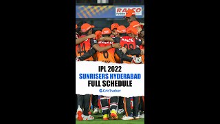 Take a look at Sunrisers Hyderabad's complete schedule in IPL 2022, mark the dates