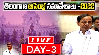 TS Assembly LIVE | TS Assembly Budget Session 2022 Day-3| Cm Kcr | Telangana Budget | Top Telugu TV