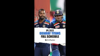 Take a look at Gujarat Titans' complete schedule in IPL 2022, mark the dates