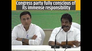 Congress Working Committee Meeting: Shri KC Venugopal addresses the media at AICC HQ