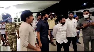 Pawan Kalyan arrival Gannavaram airport | s media