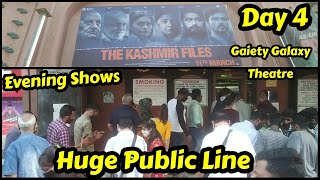 The Kashmir Files Movie Huge Public Line For Day 4 Evening Show At Gaiety Galaxy Theatre In Mumbai