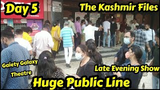 The Kashmir Files Movie Huge Public Line For Day 5 Evening Show At Gaiety Galaxy Theatre In Mumbai