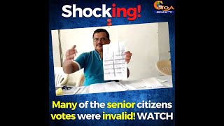 Shocking! Many of the senior citizens votes were invalid! WATCH