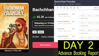 Bachchhan Paandey Movie Advance Booking Report Day 2
