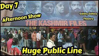 The Kashmir Files Movie Huge Public Line For Day 7 Afternoon Show At Gaiety Galaxy Theatre In Mumbai