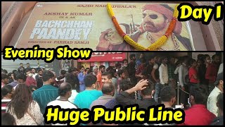 Bachchhan Paandey Movie Huge Public Line Day 1 For Late Evening Show At Gaiety Galaxy Theatre