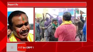 117 bn CRPF held Holi celebration at Srinagar with high spirit