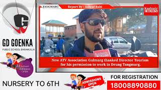 New ATV Association Gulmarg thanked Director Tourism for his permission to work in Drung Tangmarg.