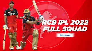IPL 2022: RCB Full squad going into the upcoming season led by Faf du Plessis
