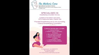 FOR THE FIRST TIME IN MANGALURU THE MOTHER'S CARE SPECIALISED LACTATION CENTREAT EMPIRE MALL