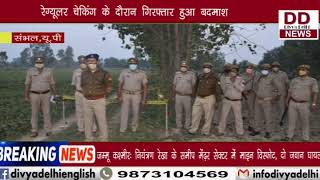 जनपद पुलिस संभल ने शातिर बदमाश निराजुद्दीन को लिया हिरासत में || Divya Delhi Channel