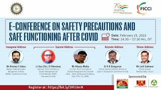E-Conference on Safety Precautions and Safe Functioning After COVID