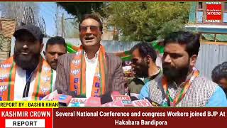 Several National Conference and congress Workers joined BJP At Hakabara Bandipora