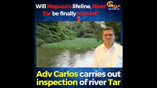 Will Mapusa's lifeline, River Tar be finally revived? Adv Carlos carries out inspection of river Tar