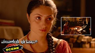 Mahashay Bhagavan Kannada Movie Scenes | Foreigner Paris Laxmi Learns Hindu Sastra with Indrajith