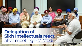 Delegation of Sikh Intellectuals react after meeting PM Modi