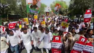 पेट्रोल डीजल एवं गैस के बढ़ते दामों के खिलाफ भारतीय युवा कांग्रेस का हल्ला बोल