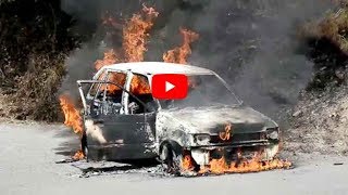 शिमला में Burning Car