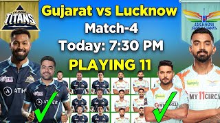 IPL 2022 | Gujarat Titans vs Lucknow Super Giants Playing 11 2022 | GT vs LSG Playing 11
