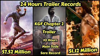 KGFChapter2 Trailer Beats RRR & RadheShyam Trailer 24 Hours Record In Just 10 Hours For 5 Languages