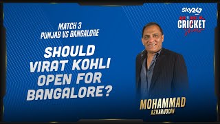 Mohammad Azharuddin feels Virat Kohli will be more effective opening for Bangalore