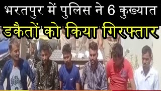 Bharatpur News- पुलिस ने 6 कुख्यात डकैतों को किया गिरफ्तार, भारी मात्रा में असला और बारूद किया बरामद