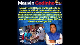 Mauvin tells RTO and traffic police to be human and kind!