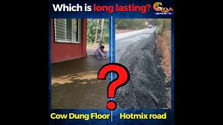 Which among these do you think will last longer? Cowdung swabbed Goan house floor or hotmixed road?