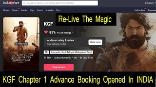 KGF Chapter 1 Advance Booking Opened In INDIA, Watch This Big Film Again On The Big Screen