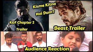 KGF Chapter 2 Trailer Vs Beast Trailer Reaction By North Indian Audience