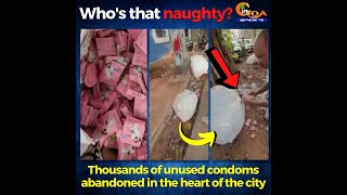 Who's that naughty?! Thousands of unused condoms abandoned in the heart of the city
