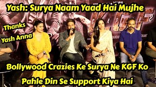 Yash Says Bollywood Crazies Ke Surya Ne KGF Ko Pahle Din Se Support Kiya Hai
