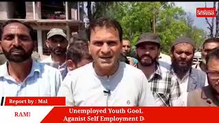 Unemployed Youth GooL Sangaldan Protest Aganist Self Employment Deptt (JKSES) Ramban