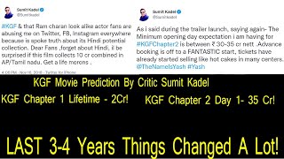 KGF Chapter 1 Prediction Lifetime Vs KGF Chapter 2 Prediction Day 1 By Critic Sumit Kadel? Yash