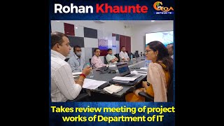 Khaunte holds review meeting of IT and Tourism department. First meeting after taking charge