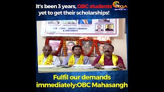 It's been 3 years, OBC students yet to get their scholarships! Fulfil our demands immediately:OBC