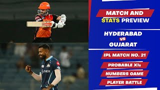 Sunrisers Hyderabad vs Gujarat Titans - 21st Match of IPL 2022, Predicted XIs & Stats Preview