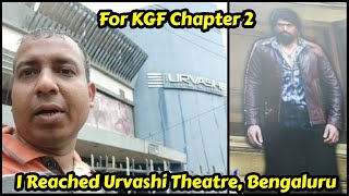 BollywoodCrazies SURYA Reached  UrvashiTheatre,Bengaluru From Mumbai To Witness Craze Of KGFChapter2