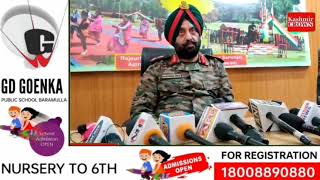 Press conference by Lt Gen Manjinder Singh 16 corps  in rajouri