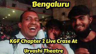 KGF Chapter 2 Live Craze At Urvashi Theatre For Kannada Version At 12 Am Show At Bengaluru
