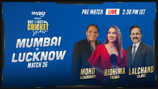 Indian T20 League, Match 26, Mumbai vs Lucknow - Pre-Match Live Show 'Not Just Cricket'